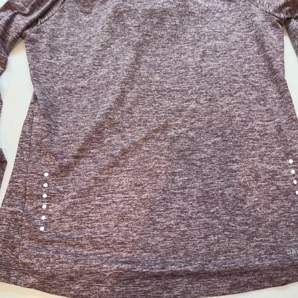 Nike Shirt Womens Medium Purple Dri Fit Logo Performance Running Hooded Hoodie - Picture 8 of 9